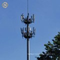 High Quality Galvanized 4G Wifi Steel Communication Monopole Pole With Antenna
